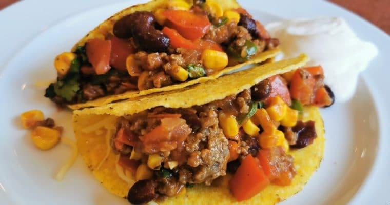 Tacos mit Hackfleischfüllung